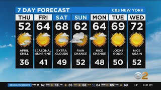 New York Weather: CBS2 4/21 Evening Forecast at 6PM