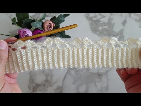 This pattern is truly elegant and stylish — it has an openwork and crocheted texture. For making ...