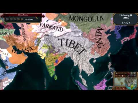 #6 | EU4 Timelapse | My Bhutanese - Tibetan Empire | Bhutan Tibet Timeline