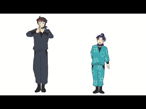 【手描きRKRN】きり丸と土井先生で神のまにまに