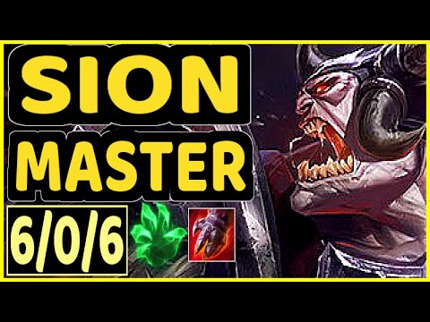 TRUKLAX (SION) - 6/0/6 KDA GAMEPLAY - EUW Ranked MASTER