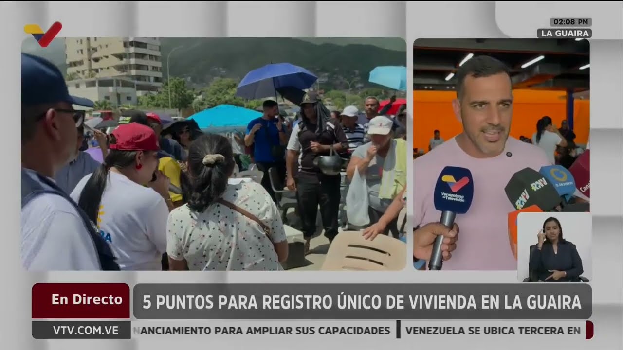 Continúa el Registro Único de Vivienda en La Guaira para afectados por el terremoto