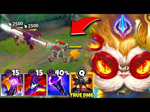 Heimerdinger but my turrets fire TRUE damage lasers (STACK MAGIC PEN)