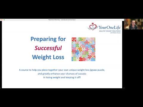 Introduction to my Preparing for Successful Weight Loss Programme