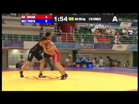 Kazan-2013 / Araz Hasanov (AZE) - Aman Toktogonov (KGZ) - 1/8 final