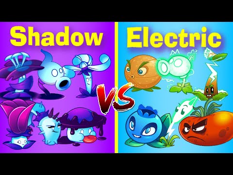 SHADOW vs ELECTRIC Team Plants PVZ 2 Gameplay ► Plants vs. Zombies 2: It's About Time
