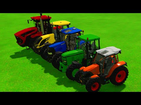 BIG & SMALL TRANSPORT COTTON AND SUGAR BEET WITH LAMBORGHINI TRACTORS - Farming Simulator 22