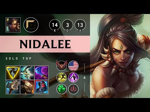 Nidalee Top vs Sett - NA Grandmaster Patch 25.10