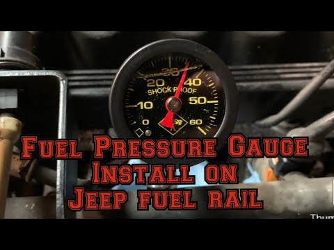 Add a Fuel Pressure Gauge to your Jeep fuel rail!!