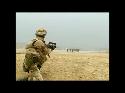 Extrait de film réalisé pour les 50ans de présence du 3e RIMa à Vannes  Guerre du Golfe