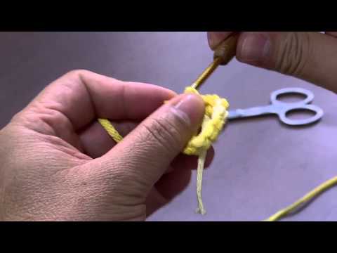 Mulher.com 30/04/2015 Cristina Luriko - Quadro de flores de crochê Parte 1/2