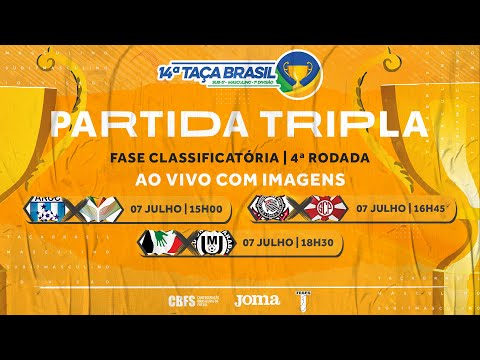 Taça Brasil Sub17 Masculino 1ª Divisão - Partida Tripla - Jogo 12, 13 e 14 - 4ª Rodada - Ao vivo