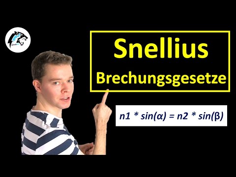 Brechungsgesetze (Snelliussches Brechungsgesetz & Lichtbrechung) | Physik Tutorial