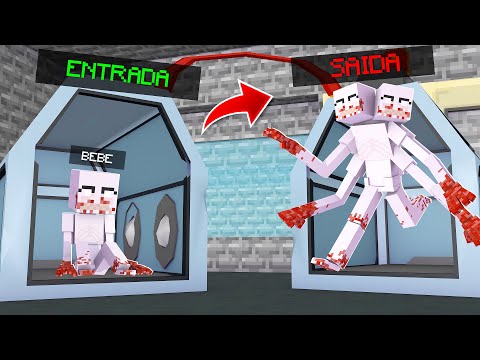 EVOLUÍ SCPS BEBÊS COM A MAQUINA SECRETA DO MINECRAFT *incrível*