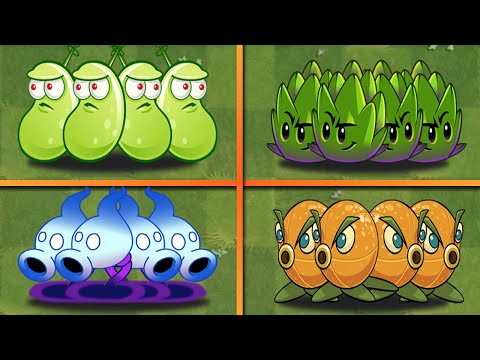Random 4 Team Laser Plant Battle - Which Best Plants? - PvZ 2 Plant vs Plant