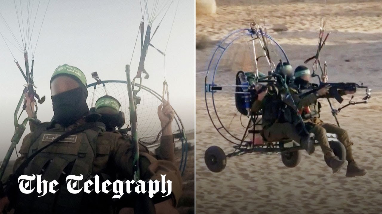 Paragliding Hamas militants bring terror to streets of Israel