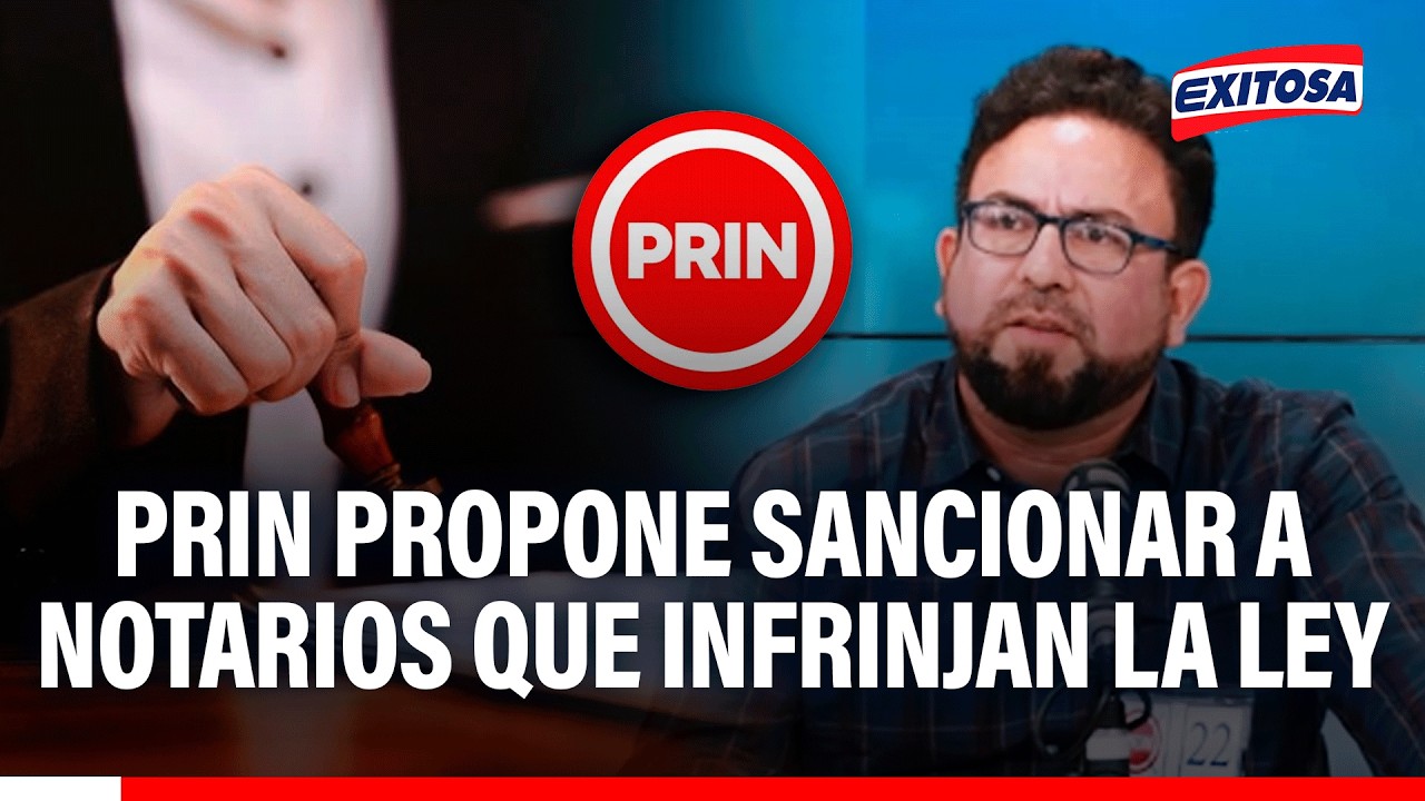 🔴🔵 Candidato del PRIN propone desactivar Consejo del Notariado y sanción inmediata a malos notarios