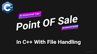 Point of Sale Management System | Execution | Console Based Program  | C++ Project | File Handling