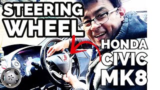 Honda Civic Mk8 Steering Wheel Removal - Avoid mistake ! (straightening wheel)