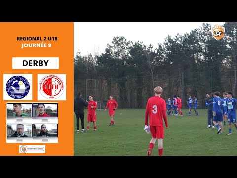 RÉSUMÉ DU DERBY REGIONAL 2 U18:  AS DE CHERBOURG F. 21 - FC EQUEURDR. HAINNEV 21 (2-1)