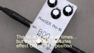 Video thumbnail for Boo Instruments Phaser PH-1R PH1R Demo Review Phase Shifter Effect Pedal by BooInstruments
