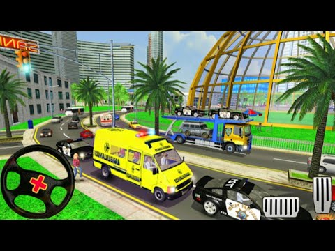 Urban City Ambulance Driver Simulator #2 - Impossible Emergency Rescue 3D - Android GamePlay