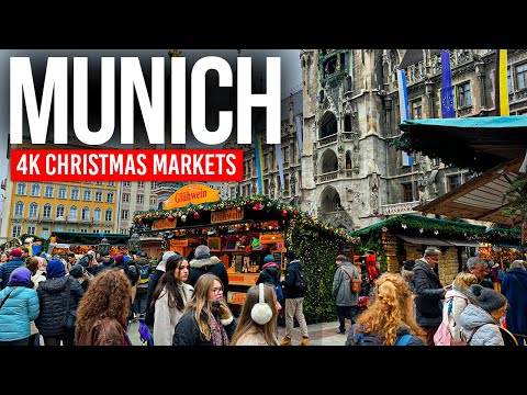 MÜNCHEN, Deutschland 🇩🇪 Weihnachtsmärkte & Innenstadt | 4K Walking Tour