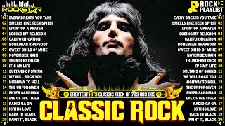 Download lagu Top 100 Classic Rock Songs 70s 80s 90s ⚡ Queen, Guns N' Roses, Metallica, AC/DC, Aerosmith, Bon Jovi mp3