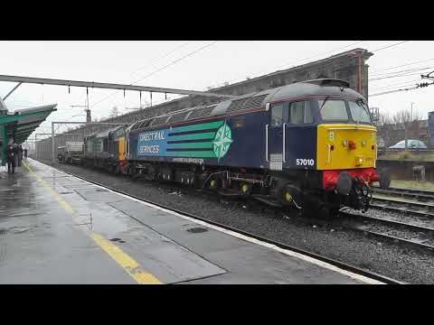 Diesel and Electric Locos at Lancaster and Carlisle - DRS - Freightliner - 9th February 2013.m2ts