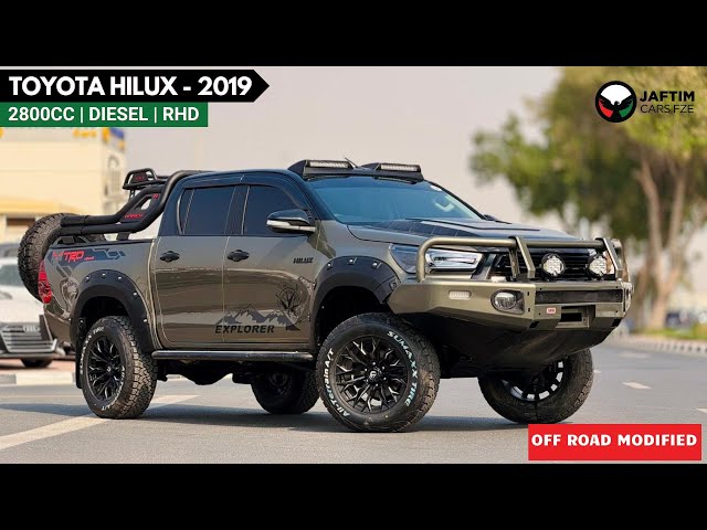 Toyota Hilux TRD 2019 | 2.8L DIESEL | AUTOMATIC TRANSMISSION | RIGHT-HAND-DRIVE | HEAVY 4X4 SPORTS BAR WITH BASKET | video