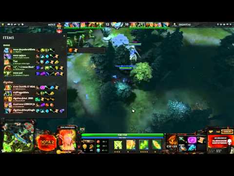 Mouz vs. Dignitas game 1 - Curse Dota 2 Invitational sponsored by Alienware