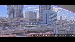 阪神高速3号神戸線 京橋PA付近 ライブカメラ Japan Hanshin Expressway No.3 Kobe Line Kyobashi rest area near Live Camera. live webcam
