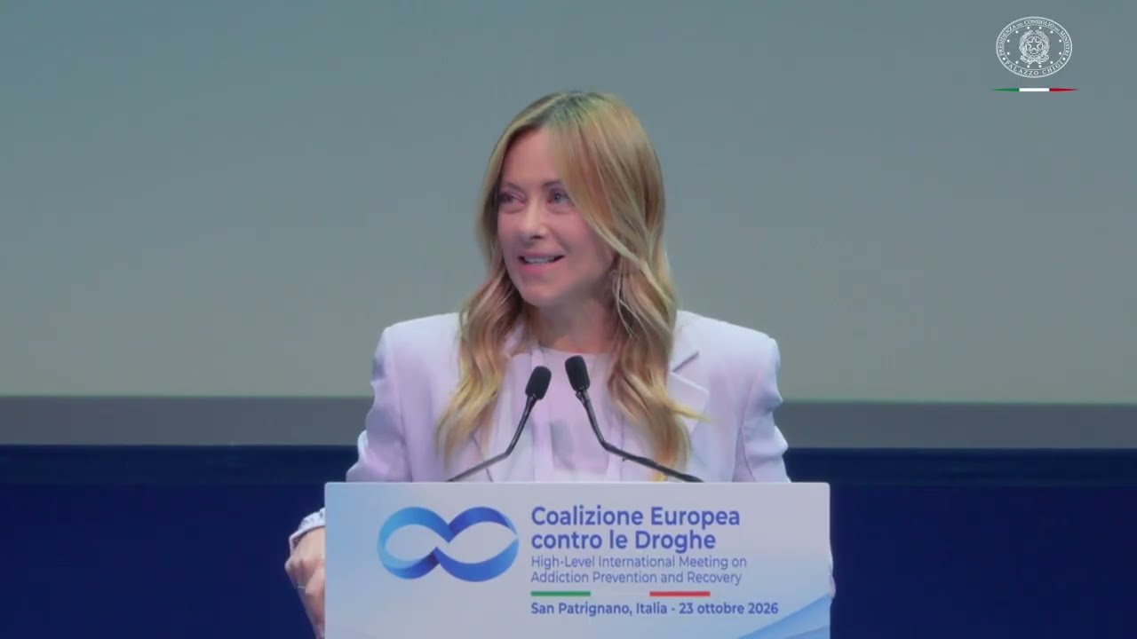 🔴  L'INTERVENTO DI GIORGIA MELONI A SAN PATRIGNANO: «LOTTA ALLE DIPENDENZE È PRIORITÀ DEL GOVERNO»