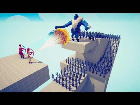 ICE & FIRE ARCHERS GODS vs 100 UNITS | TABS - Totally Accurate Battle Simulator