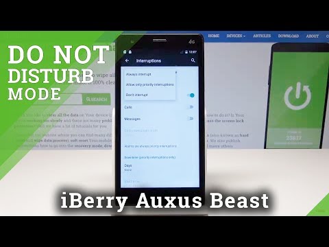 How to Activate Do Not Disturb Mode in iBerry Auxus Beast - Block Sounds