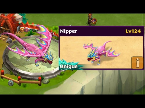 Nipper max level 124-Unique dragon||Dragons:rise of Berk