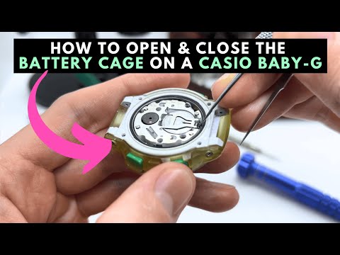 How to Open and Close the Watch Battery Cage on a Casio G-Shock Baby G