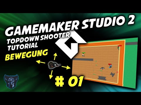 GameMaker Studio 2 | Tutorial (Bewegung) TopDownShooter [# 01] [GER] | Code Vikings