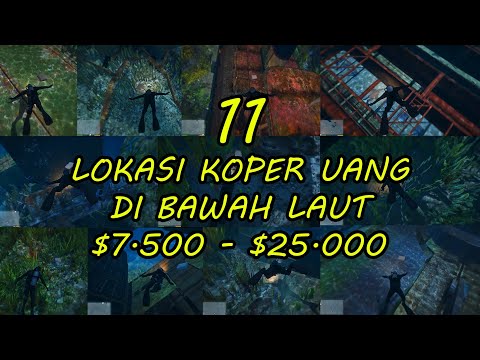 11 LOKASI KOPER UANG DI BAWAH LAUT $7.500 SAMPAI $25.000 - GTA 5