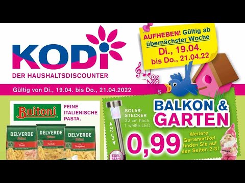 🛒 Kodi Katalog Prospekt 17. bis 21. April 2022 - Neuigkeiten, Angebote Deutschland 🇩🇪