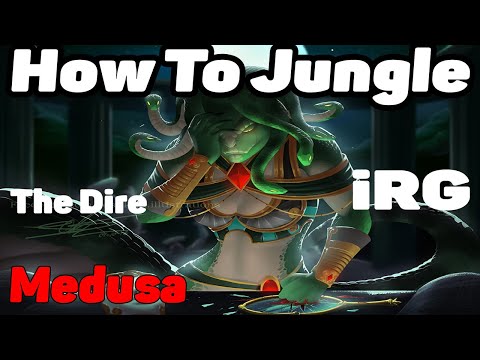 DoTa 2 How To Jungle Medusa iRG Patch 7.29 MAX gold 8900