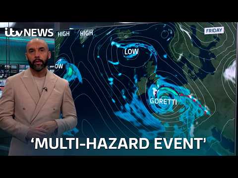 Storm Goretti: When and where is the first storm of 2026 going to hit? | ITV News