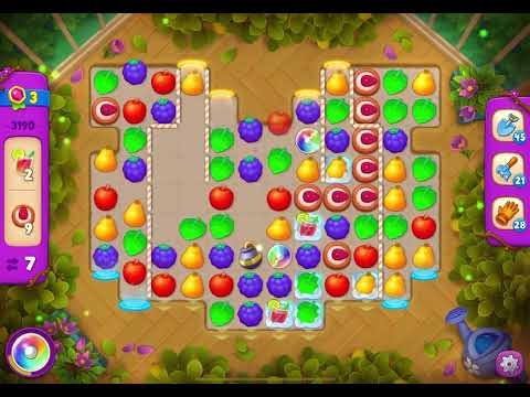 GardenScapes Level 3190 no boosters (19 moves)