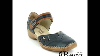 Remonte Doricar D1627-15 Navy-Tan comfort shoes