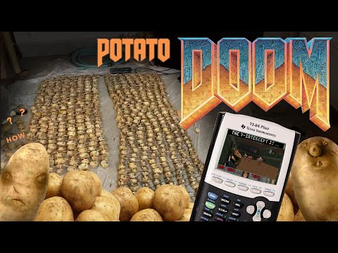Someone Got 'DOOM' To Run On A Calculator Powered By 700 Potatoes