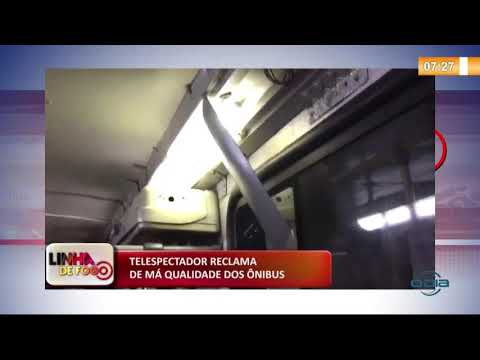LINHA DE FOGO 07 01 2020 TELESPECTADOR RECLAMA DE Mí QUALIDADE DOS í”NIBUS