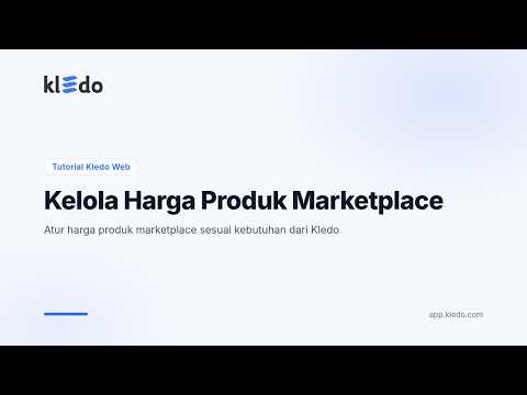 Video tutorial: Kelola Harga  Produk Marketplace