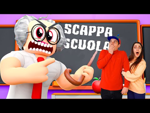 SCAPPA DALLA NUOVA SCUOLA!! IL MAESTRO È PAZZO!! NUOVA ESCAPE ROOM SCUOLA ROBLOX!