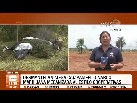 Desmantelan mega campamento narco en Canindeyú