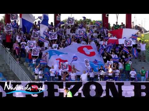 Doping kibiców oraz oprawa podczas meczu Wisły Sandomierz z Unią Tarnów. 07.06.2015 HD